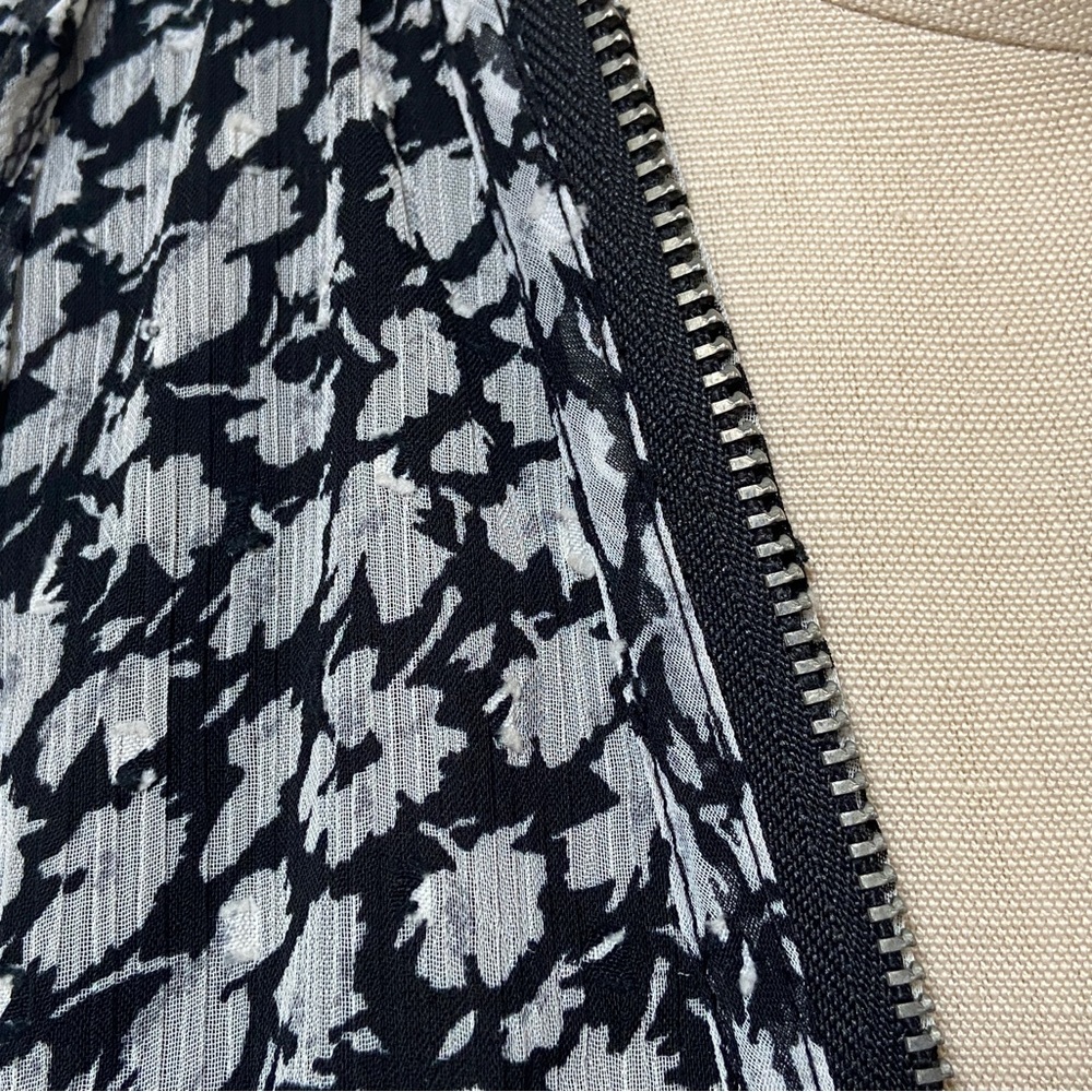 ALL SAINTS floral silk full zip and tie dress - Picture 5 of 12